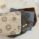 thumbnail image 4 of Bolsa Estuche de cosméticos de pana con cara sonriente para mujer, neceser de viaje para maquillaje (beige), 4 of 6