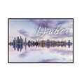 thumbnail image 1 of Dubai, United Arab Emirates - City Skyline - Purple - Lantern Press Photography (24x16 Framed Gallery Wrapped Stretched Canvas), 1 of 1