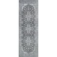 thumbnail image 3 of BNM Floral Medallion Indoor Area Rug, 2'6" x 7'6", Charcoal, 3 of 7