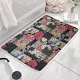 thumbnail image 3 of Pioneer Flower Floral Print Flannel Non Slip Door Rugs,Washable Door Mats Indoor,Decorative Door Mats,Dirt-Resistant and Absorbent Doormat for Entrance,Bedroom,Kitchen,Bathroom,23.5"x16", 3 of 5