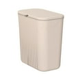 thumbnail image 3 of Cubo de basura colgante para cocina, cubo de basura con tapa Beige, 3 of 8