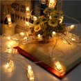 thumbnail image 2 of Inteprter 10 20 LED Photo Clip LED Guirnaldas Fairy Holiday Lights DIY Decoración personalizada para House Wedding Party Iluminación navideña Inteprter HA025597-00, 2 of 6