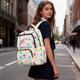 thumbnail image 6 of Pzuqiu Cute Pink Turtle Print 17 Inch Kids Backpack Breathable Padded Shoulder Straps Ultra-Soft Schoolbag with Multi Pockets Lightweight for Girls Daily Use School Travel Camping, 6 of 7