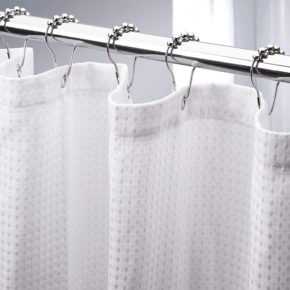 Waffle Shower Curtain Heavy Duty Fabric Shower Curtains With Waffle 