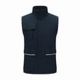 thumbnail image 2 of SELONE Womens Puffer Vest with Pockets Waterproof Fleece Hoodless Jacket Mock Neck Lightweight Tops Warm Outerwear, 2 of 3