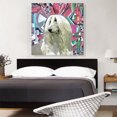 thumbnail image 2 of ARTCANVAS Afghan Hound Dog Breed Pink Green Abstract Canvas Art Print - Size: 36" x 36" (0.75" Deep), 2 of 9