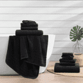 thumbnail image 2 of Casa Platino Juego de Toallas 100% Algodón de 12 Piezas - Incluye Toallas de Baño, Toallas de Mano y Paños - Toallas Suaves y Duraderas para Uso Diario - Negro, 2 of 8
