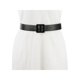 thumbnail image 4 of Cinturones de PU de cuero para mujeres INSPIRE CHIC para vestidos, cinturón de cintura negro de moda para chicas con hebilla cuadrada negra, 4 of 5