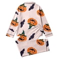 thumbnail image 5 of LIIPEE Girls Halloween Graphic Pajamas Long Sleeve Shirts And Pants Pajama Sets Kids Fall Sleepwear 4-14 Years, 5 of 7