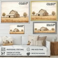 thumbnail image 4 of Designart "Minimalist Landscape With Barn Scenery I" Barn Canvas Art Print, 4 of 7
