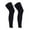 Black, variant on Extra Large Pair Leg Sleeves Compression Long Sleeves for Men and Women Calf Tibia Muscle Support