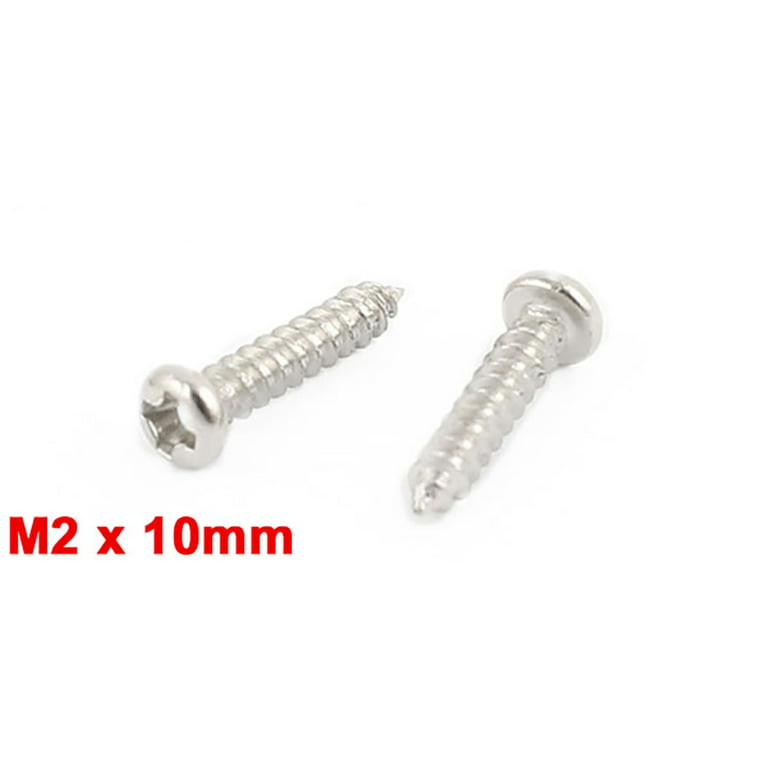 Uxcell 0.8 Small Screw Eye Hooks Self Tapping Screws Carbon Steel
