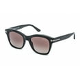 thumbnail image 3 of TOM FORD FT0614 01H Sunglasses Black Frame Brown Polarized Lenses 52mm, 3 of 5