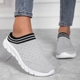 thumbnail image 2 of Rokment Athletic Walking Running Mules Backless Shoes for Women Lightweight Comfortable Orthopedic Memory Foam Clogs Handsfree Sandals Non Slip Nursing Work Half Slippers Sneakers D Size 7, 2 of 5