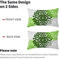 thumbnail image 4 of Green Dahlia Pillow Covers 12x20 in Spring Sage Green Geometric Floral Lumbar Bed Throw Pillows Modern Flower Couch Pillow Cases Set of 2 Farmhouse Home Decor for Room Cushion Porch Patio Outdoor, 4 of 6