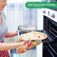 thumbnail image 2 of Yayeee Pot Holders Kitchen Heat Resistant with Pocket 7"x9.8" Cotton Oven Cooking Hot Pads, Purple Abstract Floral, 2 of 7