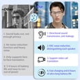 thumbnail image 5 of ZYQEEE AI Smart Glasses with 115 Real-Time Translation,Video Call Translation,Voice Assistant,Take Photo Translation,Hands-Free Call,Bluetooth Sunglasses for Men Women Travel Bussines, 5 of 9