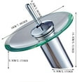 thumbnail image 2 of All Copper Basin Countertop Basin Glass Faucet Hot And Cold Glass Handle Bathroom Stainless Steel Faucet Faucet Spray Head Bumper, 2 of 5
