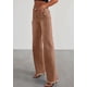 thumbnail image 4 of Jeans PRETTYGARDEN de Pierna Ancha para Mujer de Cintura Alta Marrón, 4 of 4
