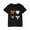 Black, variant on GERsome Boys Girls Cotton Shirt Cute Graphic Crewneck T-Shirt Short Sleeve Summer Tops Unisex Kids Basic Tees, Sizes 3-10 Years, 1-Pack