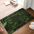 thumbnail image 4 of Rateoe Framed Greenery Wall Art Pattern Flannel Door Mat Indoor Outdoor Entrance, Waterproof All-Weather Doormat,Fade Resistant, Low Profile Entryway Mat 16x24in, 4 of 7