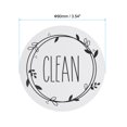 thumbnail image 2 of Uxcell Dishwasher Magnet Clean Dirty Sign Magnetic Indicator Gray White, 2 of 5