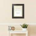 thumbnail image 2 of ArtToFrames 18x14 inch Diploma Frame - Framed in Grey and Black Frame with Black and Gold Mats, Comes with Regular Plexi Glass and Sawtooth Hanger for Wall Hanging (D-4448-18x14), 2 of 4