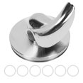 thumbnail image 2 of 54mm Coffee Machine Portafilter Spout Coffee Machine Accessory 304 Stainless Steel Coffee Portafilter Spout Bottomless Spouted with O Rings for Even Water Distribution, 2 of 7