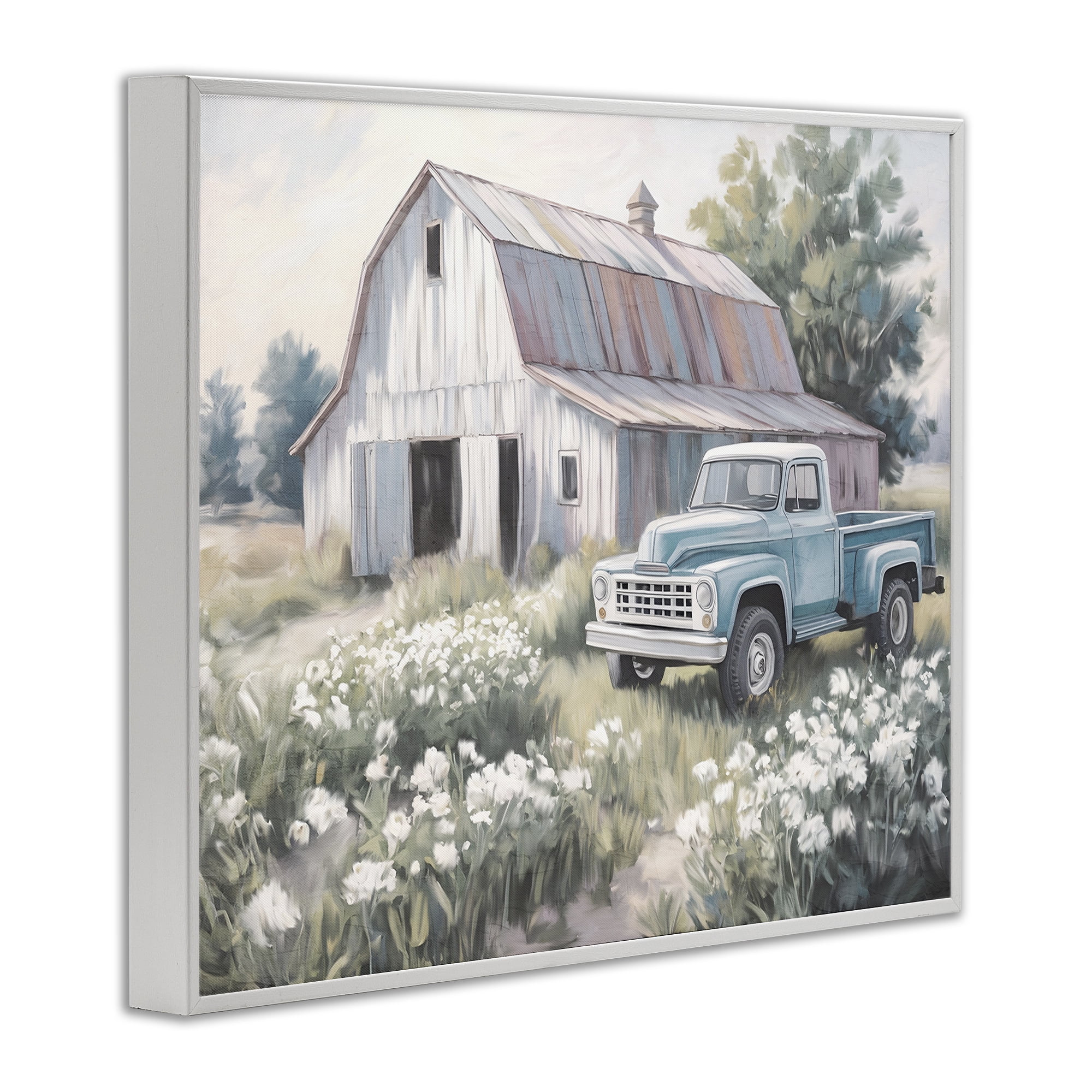 Stupell Industries Pastoral Farm Dreams White Framed Giclee Art, design by Kim Allen