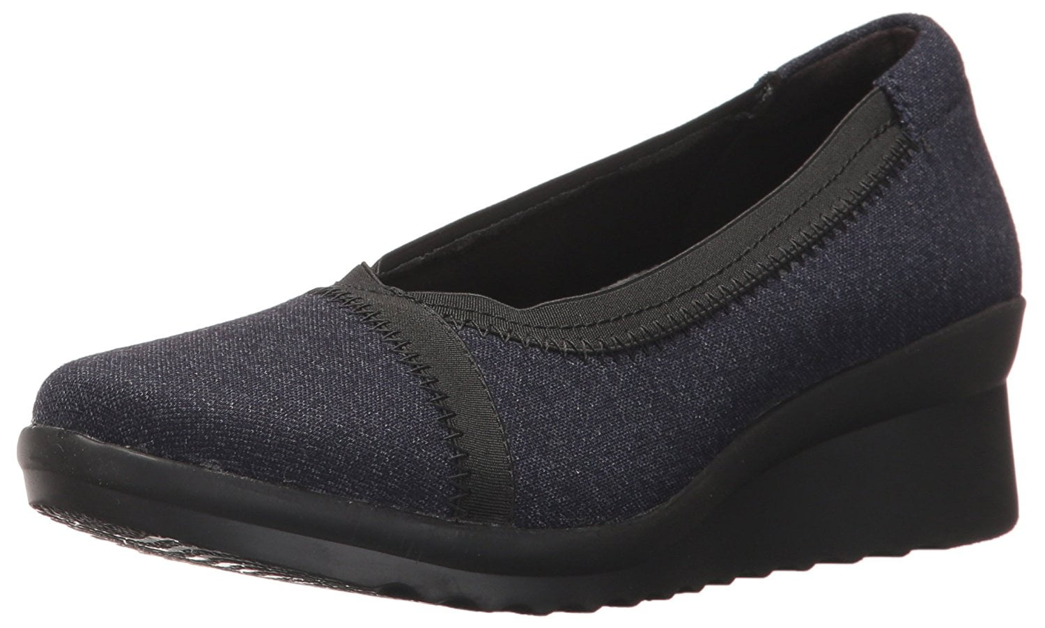 clarks women's caddell yale wedge pump