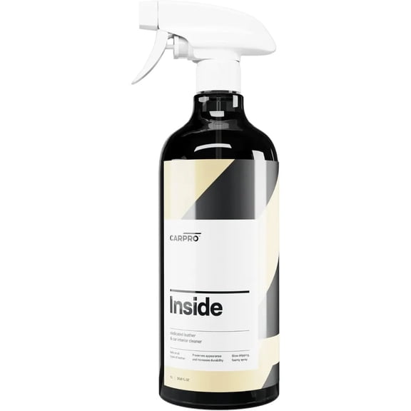 CARPRO Inside Car Interior Cleaner: Ultimate Detailer Car Vinyl, Plastic & Finished Leather - Remove Dirt, Sweat, Oils from Interior Surfaces - Liter (34oz)
