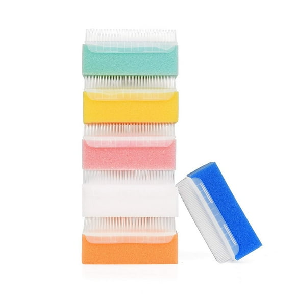 Baby (30 Pieces) Soft Foam Washer with Cradle Cap Brush Body,Hair and Scalp Clean Gentle Baby Sensory Brush