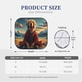 thumbnail image 2 of KLL Meditating Golden Retriever Windshield Sun Shade 2-Piece Foldable Car Front Window Sunshade for Most Sedans SUV Truck- Large, 2 of 5