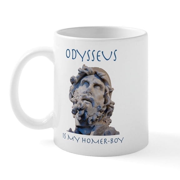 CafePress - Odysseus Is My Homer Boy Mug - 11 oz Ceramic Mug - Novelty Coffee Tea Cup