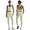 Light Green, variant on PISONIC Womens Workout Sets Two Piece Y Back Tank Top Matching High Waist Leggings Sets Gym Work Out Clothes