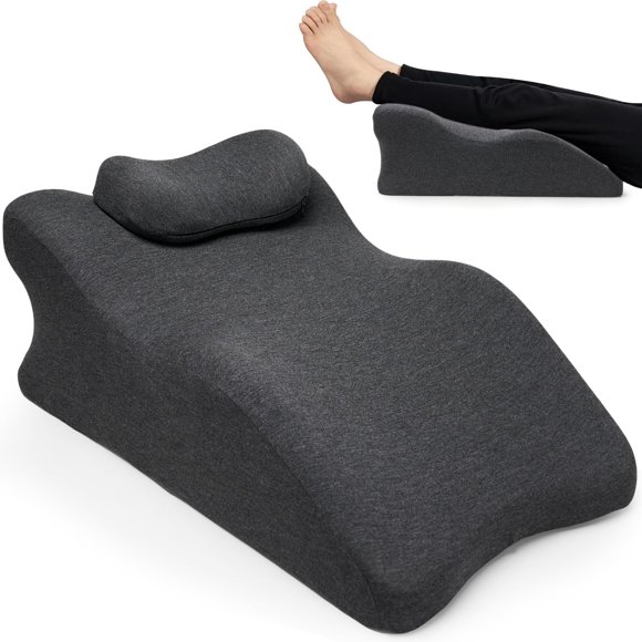 BYCRAY 2 In 1 Almohada para Piernas, Cojin para Piernas Elevadas, Favorece la Circulación Sanguínea y Reduce el Edema par a Dormir, Viene con una Almohada Extraíble, R