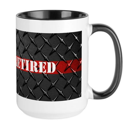 

CafePress - Retired Fire Fighter Mugs - 15 oz Ceramic Large Mug