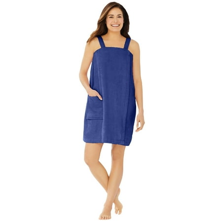 

Dreams & Co. Women s Plus Size Dreams & Co. Terry Towel Wrap Robe