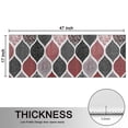thumbnail image 5 of Kitchen Rugs Sets Of 2,Red and Black Ethnic Geometric Pattern Anti Fatigue Kitchen Mat Rugs Non Slip Washable,Decorative Kitchen Floor Mats for Kitchen,Sink,Laundry,17"X47", 5 of 5