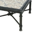 thumbnail image 4 of Benjara Antiquely Prepared Arabesque Square Cocktail Table, 4 of 6