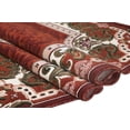 thumbnail image 4 of HR HANDCRAFT RUGS, Livingroom Rugs Bohemian Rugs, Shed Free Stain Resistant Easy Clean, Rust and Multi, 5' x 7', 4 of 8