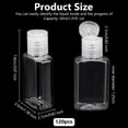 thumbnail image 2 of 120pcs 30ml PET Bottles Leakproof Squeeze Bottles with PET Flip Caps for Laundry Detergent Sample Clear 3.5x2.1x7.8cm, 2 of 6