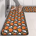thumbnail image 2 of Kitchen Rugs Sets Of 2,Halloween Ghost & Pumpkin Pattern Anti Fatigue Kitchen Mat Rugs Non Slip Washable,Decorative Kitchen Floor Mats for Kitchen,Sink,Laundry,17"x47"+17"x47", 2 of 5
