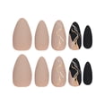 thumbnail image 2 of Gold Foil Gradient Press On Nails, 24Pcs Cracked Design False Nail Tips, Full Cover Reusable Fake Nails, Durable Nail Art Kit with Jelly Glue, Easy DIY Manicure for Women Party Daily Use, 2 of 8