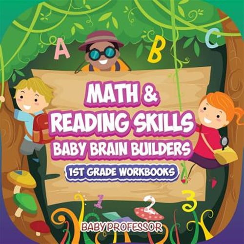 Pre-Owned Math & Reading Skills / Baby Brain Builders 1st Grade Workbooks (Paperback)