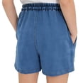 thumbnail image 6 of OGLCCG Jean Shorts for Girls Teens Elastic Waisted Denim Shorts with Pockets Baggy Lightweight Summer Shorts 5-15 Years, 6 of 6