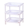 thumbnail image 2 of LSLJS Three Layer Multifunctional Storage Rack Sorting and Storage Rack Kitchen Plastic Storage Rack Bathroom Cosmetics Storage Rack, Wire Shelving, 2 of 8