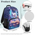thumbnail image 7 of HUIACONG Cute Star Dragon School Backpack for Girls Boys Ages 6-18 Large Capacity Water-Resistant Bookbag for Elementary Middle High School Students Back to School Daily Use, 7 of 7