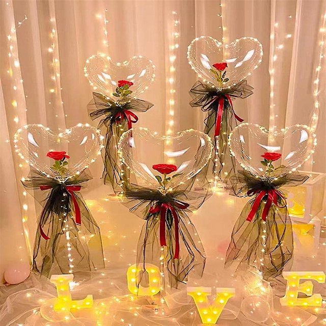 Ramo de rosas Led luminoso Navidad decorar regalo decoración fiesta boda