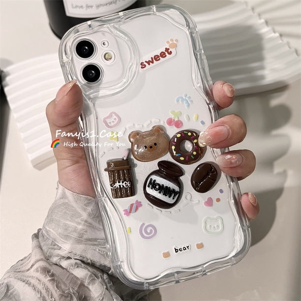 Redmi A1 12C Note 12 11 10 9 Pro 10C 12 4G 10 9A 9T 9C Xiaomi Lite Poco X3 Cute Donuts Funda De Protección Suave Para Teléfono